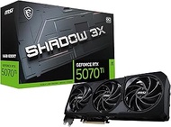 MSI Gaming RTX 5070 TI 16G Shadow 3X OC Graphics Card (16GB GDDR7, 256-bit, Extreme Performance: 249