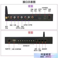 ARC同軸光纖藍牙HDMI轉5.1聲道家用前級環繞音頻解碼器帶U盤播放 解碼器