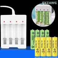 PINCHMY AA / AAA Battery Charger Universal Adapter 4 Slot USB Battery Charger