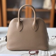 Hermes bolide mini D0威馬犬灰銀扣 ec皮 Y刻 99新 有塵袋