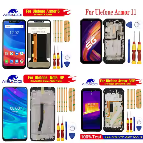 New Screen For Ulefone Armor 6 6E 6S Armor 7 Armor 9 9E Note 9P Armor 11 Power Armor 13 Screen LCD D