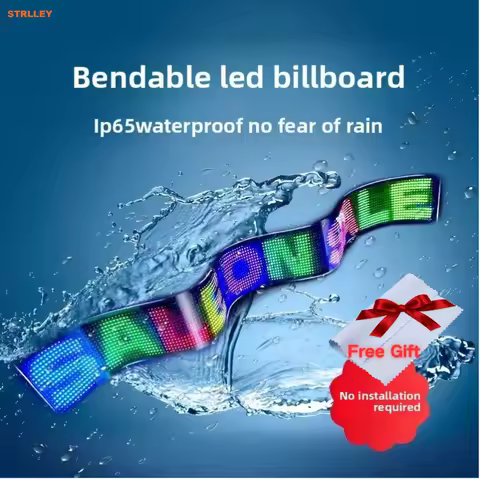 Smart Bluetooth APP LED Matrix Pixel Panel Programmable Flexible Scrolling LED Display Night Light f