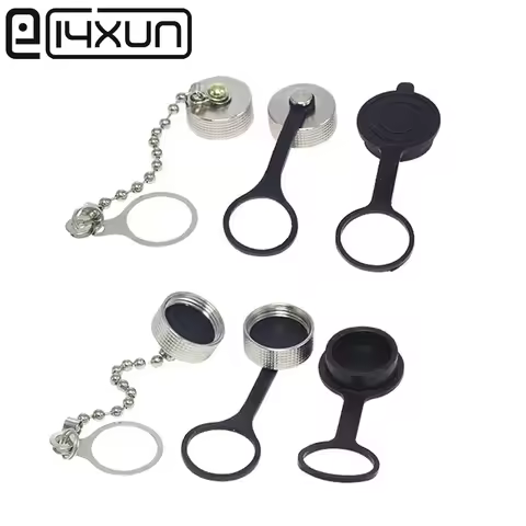 1pcs GX12 GX16 GX20 Aviation Connector Plug Cover Waterproof Cover Dust Metal/Rubber Cap Circular Co