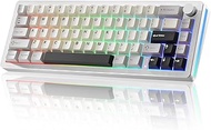 YUNZII AL66 Wireless Mechanical Keyboard,65% Knob Control Aluminum Gaming Keyboard Bluetooth/2.4G/Wi