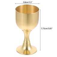 Gelas Arak Mini Gelas Sloki Kuningan Kecil One Shot Glass Minum Rumah Logam Gaya Cina