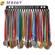 JEROMY Medal Display Rack, Large Capacity Sturdy Award Hanger Holder, Organizer Iron 20 Hooks Black 