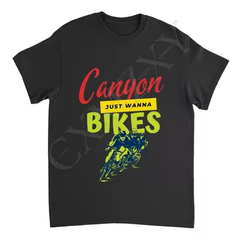 T-shirt Casual Cotton Short Sleeve Fashion Canyons Bicycles t-shirt Print Customized Tees Sport Cycl