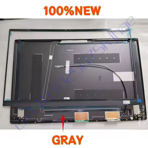 100%New Gray For Samsung Galaxy Book 3 NP750XFG NP750XFH Laptop LCD Back Cover Front Bezel