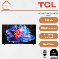 [Model 2025] TCL 55" 65" 75" P6K Series 4K UHD HDR Google Smart TV / 55P6K / 65P6K / 75P6K