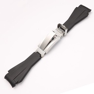 21mm Silicone Rubber Watch Strap for Rolex Ghost King Watchband Deepsea Sea Dweller Watch Band Brace