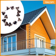 [tenlzsp9] Rain Chain for Gutter Decorative Backyard Home Rain Catcher 110.24 inch Long