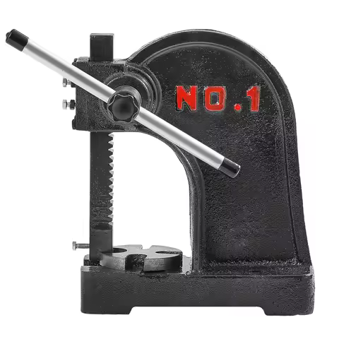 SucceBuy 1 Ton Arbor Press Manual Arbor Press Cast Iron Heavy-duty Manual Desktop Arbor Press Precis