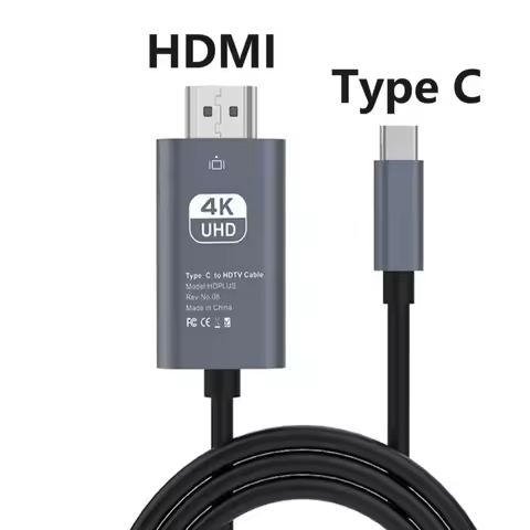 Type C To 4K 30Hz HDMI-Compatible Adapter Cable Phone Monitor Screen HDTV Adapter Cable Computer Vid