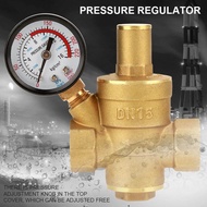 Water Pressure Reducer DN15 ทองเหลืองปรับแรงดันน้ำ Regulator ลดด้วยมาตรวัด