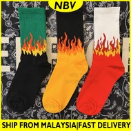 NBV Unisex Flame Fire Design Socks Skateboard Socks Fashion Hipster Socks Cotton Socks