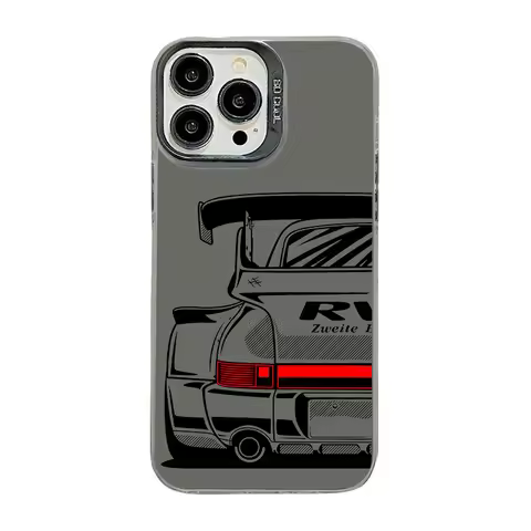 Sport Car Phone Case for iPhone 17 AIR 16 15 14 13 Pro 12 11 Pro Xs X XR Max Laser Hard PC+TPU Cases