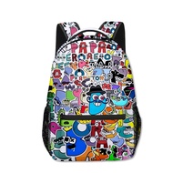 3D Game Peripheral Alphabet Lore Letter Legend Elementary and Middle School Students School Bag Children's Backpack Shoulder Bag Backpack Primary and Middle School Students