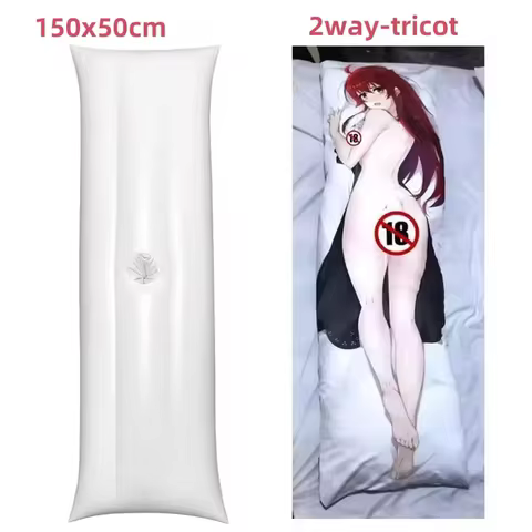 Inflatable Dakimakura with Hole for Anime Waifu Pillow Genshin Azur Lane Body Pillows DIY Custom 50X