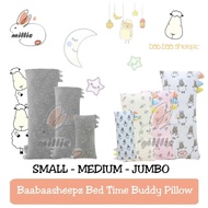 BAABAASHEEPZ BedTime Buddy SMALL MEDIUM/ LARGE JUMBO/ (UPGRADE VERSION) | Baby Bolster Pillow