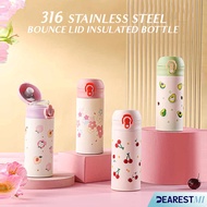 316 Stainless Steel Mini Bounce Lid Insulated Bottle Vacuum Thermal Flask With Tea Strainer Filter 3