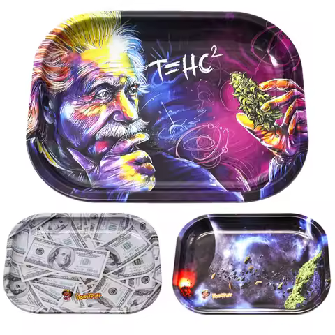 Tobacco Rolling Tray 18cm*14cm Smoking Accessories Rolling Papers Cigarette Tool Tobacco Storage Pla