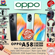 Hp Baru Oppo A58 6/128GB - 8/128GB Ram Upto 16GB GaransiResmi 100% Ori