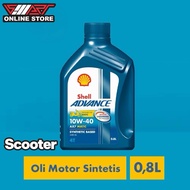 Shell Advance AX7 Scooter 10W-40 (0.8L) Motor Oil