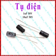 (10 pieces) Capacitor 1uF/50V 2uF/50V 10uF/50V polarized capacitor 50V