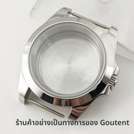 Goutent Silver Sapphire Glass 36 มม.39 มม.นาฬิกาผู้ชายกรณี Fit NH34 NH35 NH36 ETA2824 PT5000 ST2130