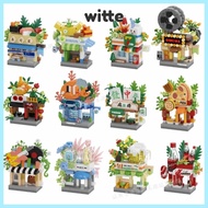 WITTE Mini Shop Blocks, Building Blocks Mini City Building Blocks,  Micro Blocks Educational Toys Ed