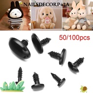 INAILSDECORP4 50/100pcs Safety Parts Plastic DIY Tool Craft Doll Noses