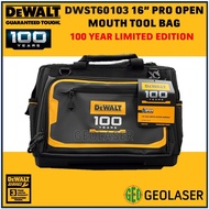 DeWalt DWST60103 ​100-Year Limited Edition 16” PRO Open Mouth Tool Bag (DWST60103-DW100)