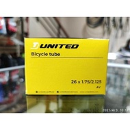 Bicycle Tube United 26 x 1.75 - 2.125 Schrader Inner Tube