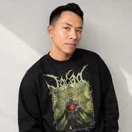 Crewneck Jasad Band Sweater Casual Fashionable Cotton Fleece Material