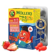 Moller’s ® | Omega 3 Capsules for Children | Natural Fish Oil Omega 3 Fish Oil for Kids | with DHA a