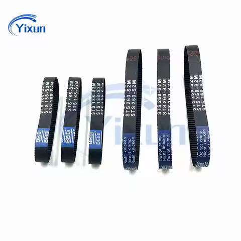S2M Close Loop Timing Belt Length 198 200 202 204 206 208 210 212 214 216 218 220mm Width 4/6/9/10/1