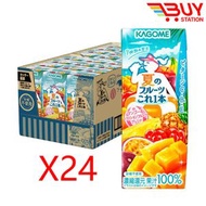 野菜生活 紙包飲品 夏季限定 7 種水果濃縮還原果汁 100% 無砂糖芒果百香果風味 盒裝 200mlx24 支 新舊包裝隨機發貨（平行進口）303450