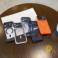 For iPhone 16 Pro Max Case Magnetic Transparent TPU Phone Case For iPhone 17 Pro Max 16 Cover 手机壳 Ae