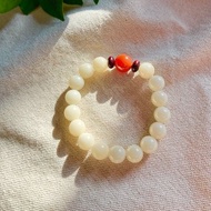 白玉菩提子-手環/手串/天然果實/天然礦石