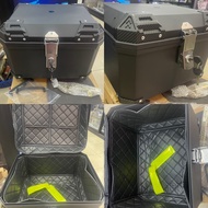45 LITER TOP BOX TOP CASE ADVENTURE N SERIES ALUMINIUM DESIGN ABS PLASTIC BOX 45 LITER WITH BASE