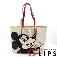 Coach Disney 米奇 x Keith Haring 聯名款托特包 C0895 真皮女士托特包

白色 [二手]