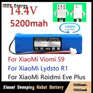 【In stock】Replacement For XiaoMi Lydsto R1 Roidmi Eve Plus Viomi S9 Robot Vacuum Cleaner Battery Pack Capacity 12800mAh Accessories Parts CTED