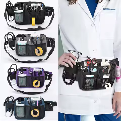 Nurse Fanny Pack Stethoscopes Durable Emergency Supplies Medical Gear Pocket Multiple Pockets Nurse 