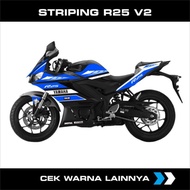 R25 V2 STICKER STRIPING yamaha YZF R25 V2 striping sticker