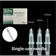 50/100PCS COD 32G4mm 32G13mm Disposable Needle 针头 Beauty Tools Local delivery