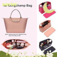 MARIER 1Pcs Linner Bag, Multi-Pocket Storage Bags Insert Bag, Portable Travel with Zipper with Bottom Bag Organizer for Longchamp Bag