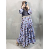 AYSHA FLOWER MUSLIM DRESS MAXY DRESS FOR WOMEN RAYA GL FASHION