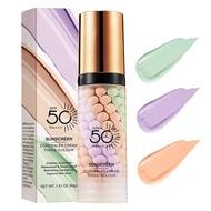 3In1PrimerforFaceBeforeMakeup,SunscreenIsolation,SPF50,OneStepColorCorrectorFacePrimer,BlursImperfec