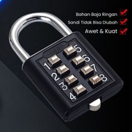 TOMBOL Button Padlock | Combination 6/ 8 Digit 30-40mm Password Hardware Number Padlock | Anti-THEFT