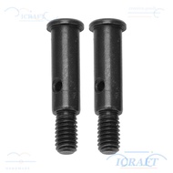 ICRAFT 2Pcs/Set RC Front Wheel Axle, 23mm Black RC Car Wheel Shaft, RC Upgrades Parts High Strength 